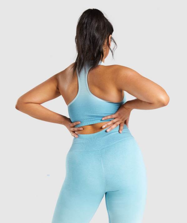 Damske Športové Podprsenky Gymshark Adapt Ombre Seamless Svetlo Modre Svetlo / Modre | VY7205138